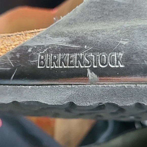 Birkenstock Arizona Metallic Leather Sandals. Size 41 - Picture 7 of 8